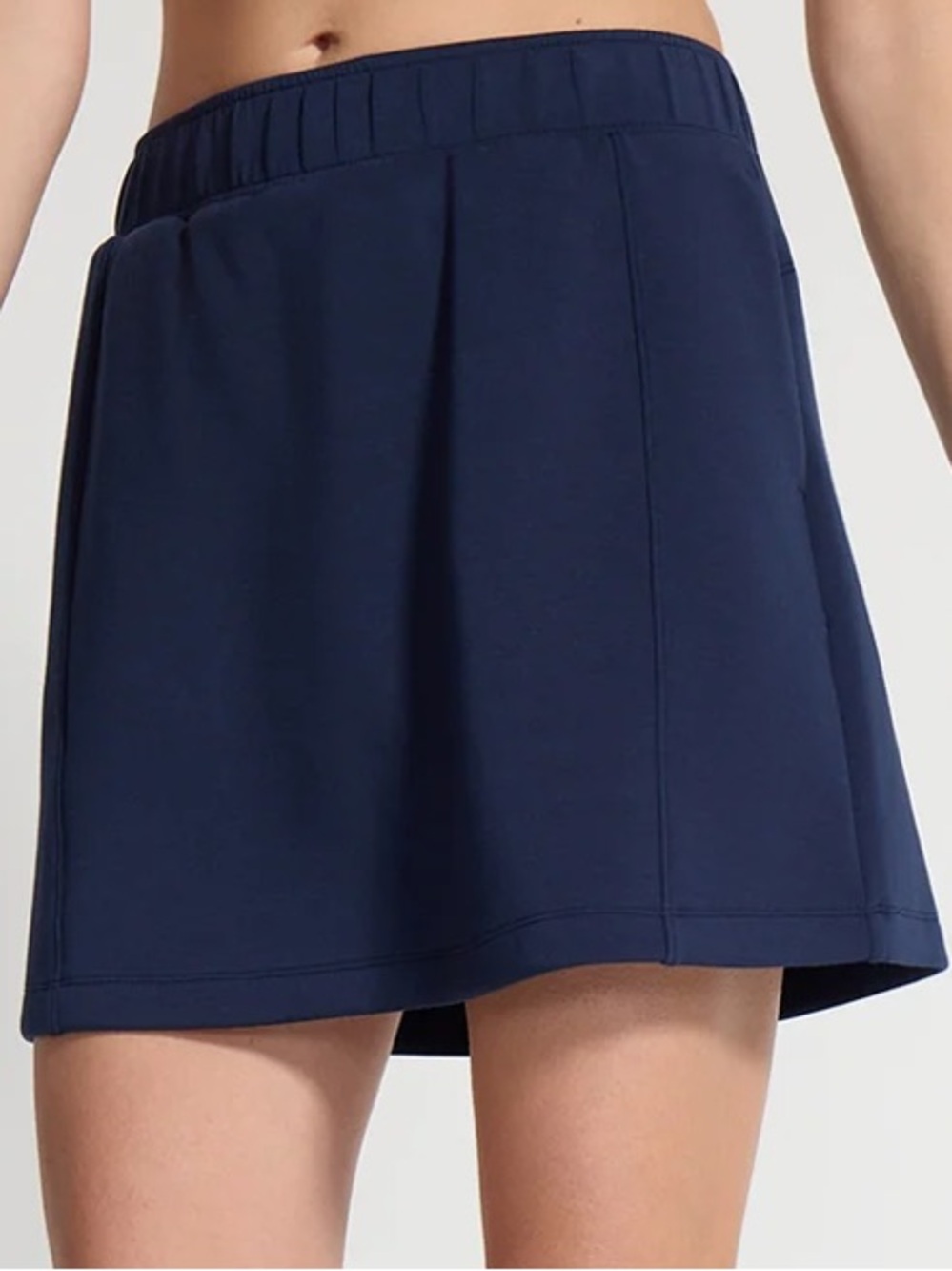 Mondetta Luxury Navy High Rise Scuba Walking Skort Skirt With Pockets Size XXL